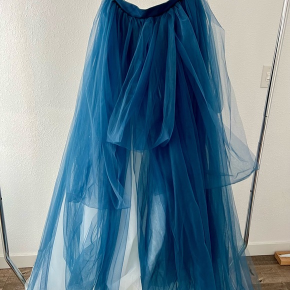 Mr Pretty Blue and White tulle skirt - Picture 4 of 5